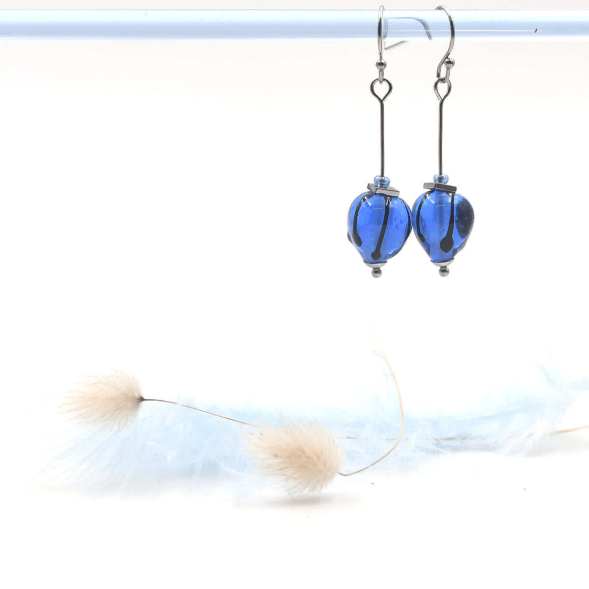 Boucles Dune Acier "Bleu"