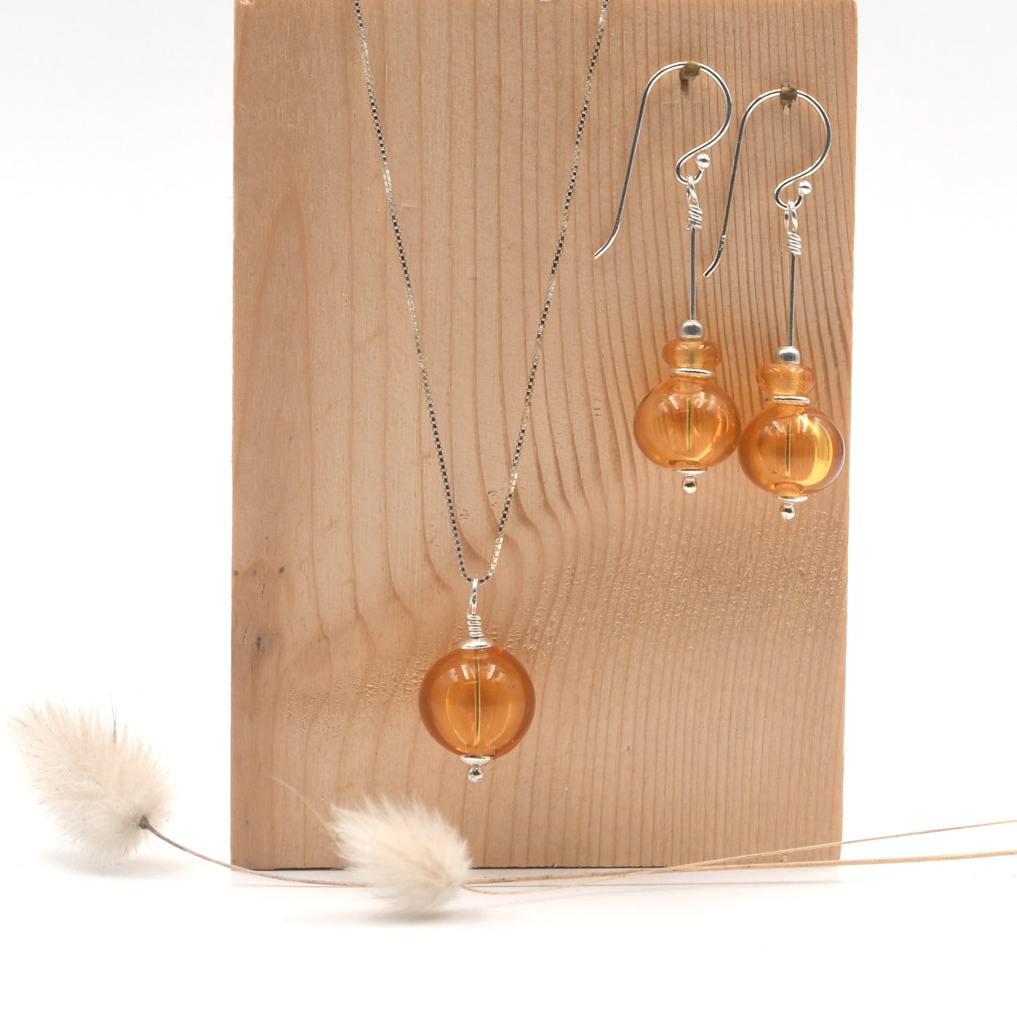 Parure "Creuse Ambre"