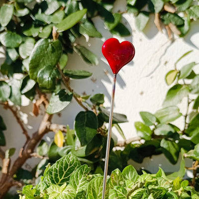 Coeur en verre filé