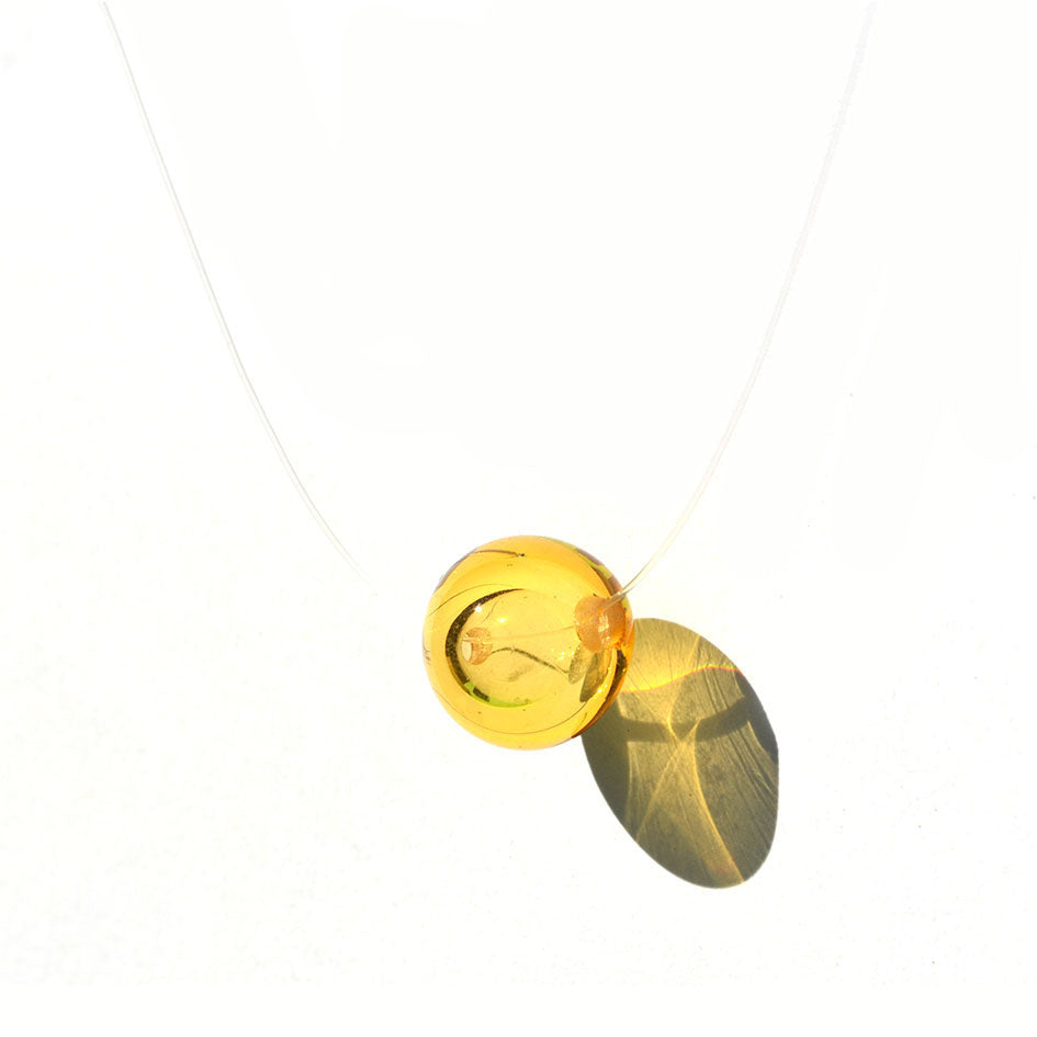 Collier Perle creuse "Solitaire"