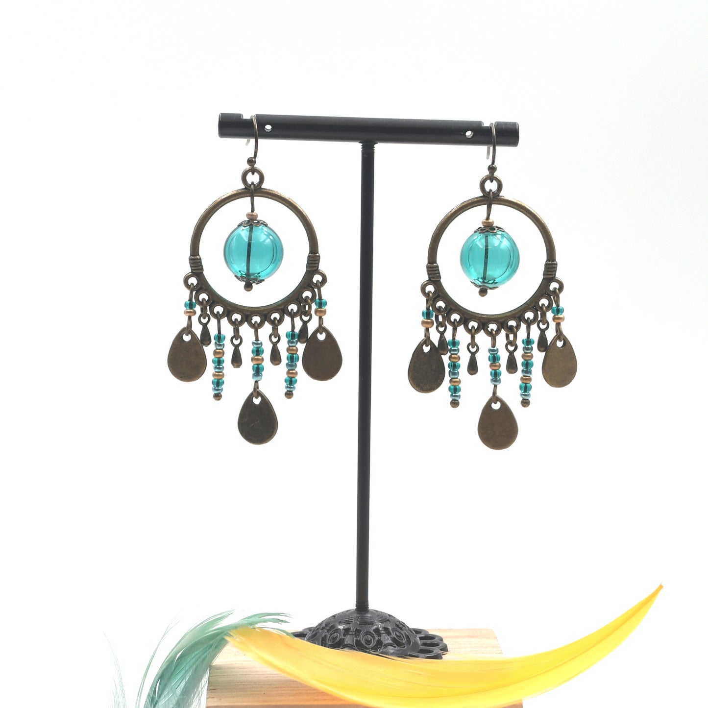 Boucles d'oreilles Bohême "Cercle"