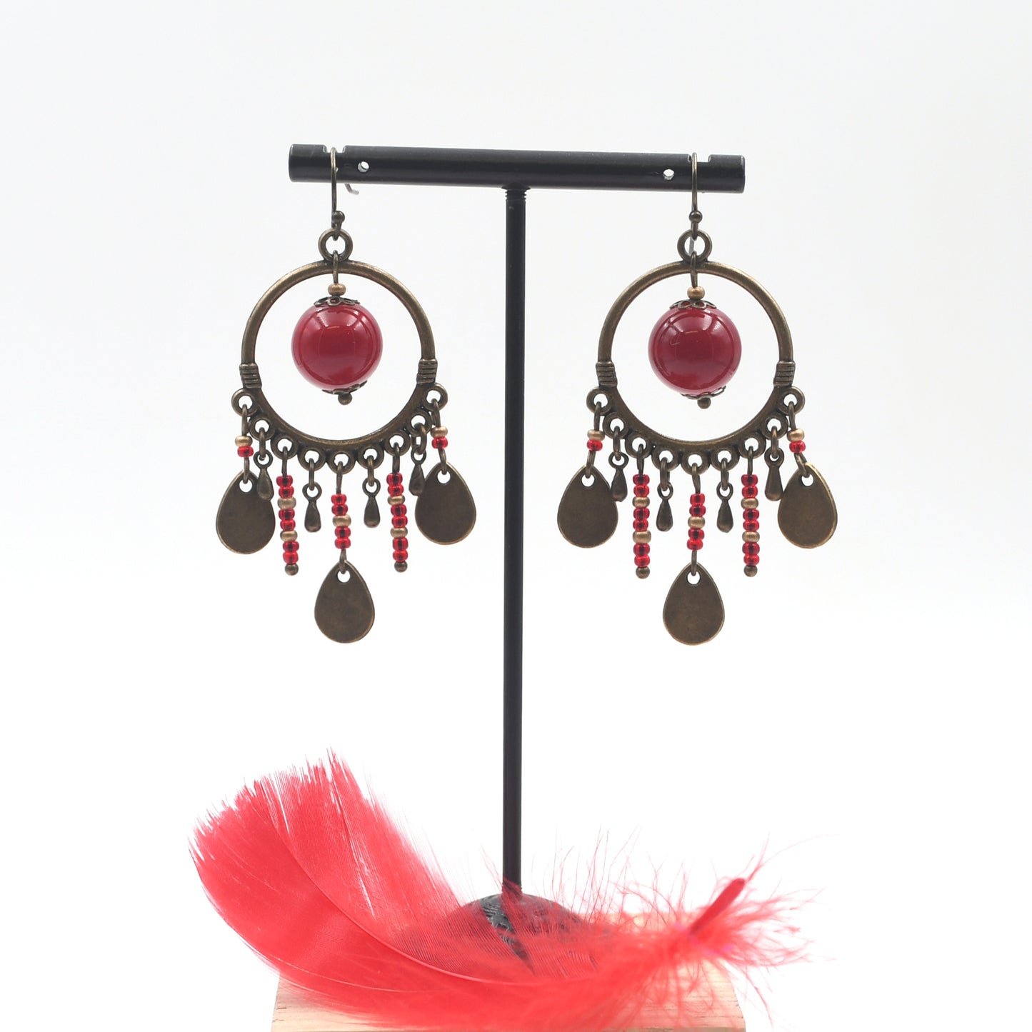 Boucles d'oreilles Bohême "Cercle"