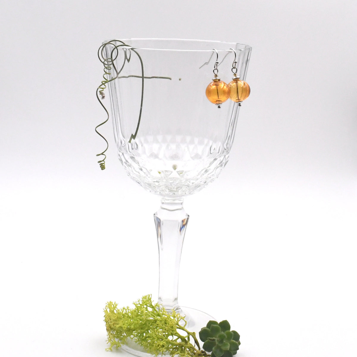 Boucles Perles Creuses "Courtes"