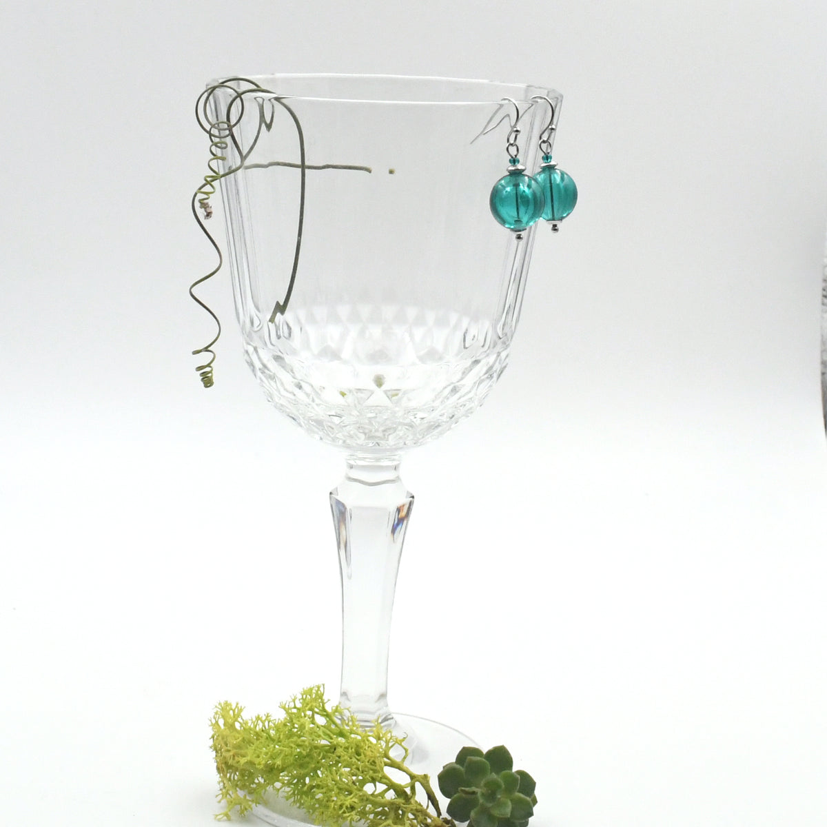 Boucles Perles Creuses "Courtes"