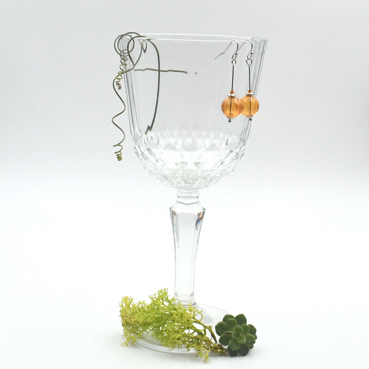 Boucles Perles Creuses "Longues"