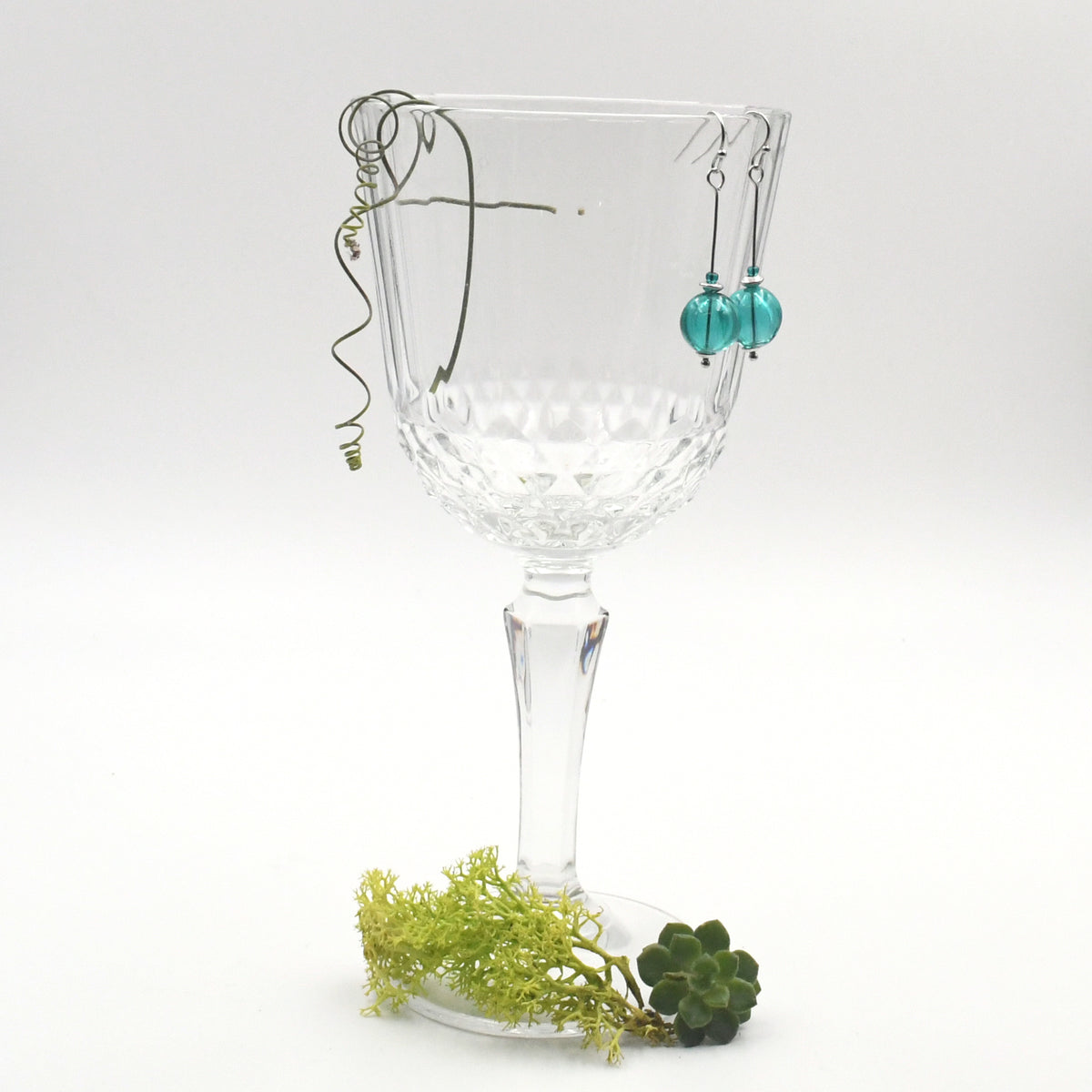 Boucles Perles Creuses "Longues"