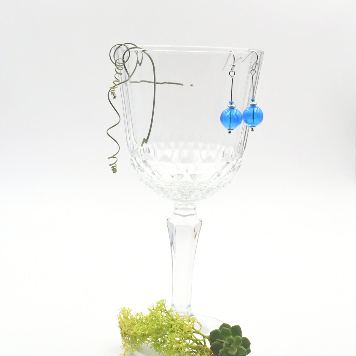 Boucles Perles Creuses "Longues"