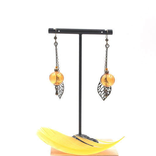 Boucles d'oreilles Bohême "Feuilles"
