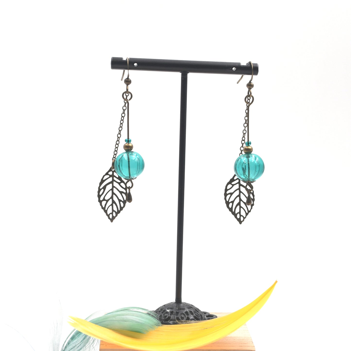 Boucles d'oreilles Bohême "Feuilles"