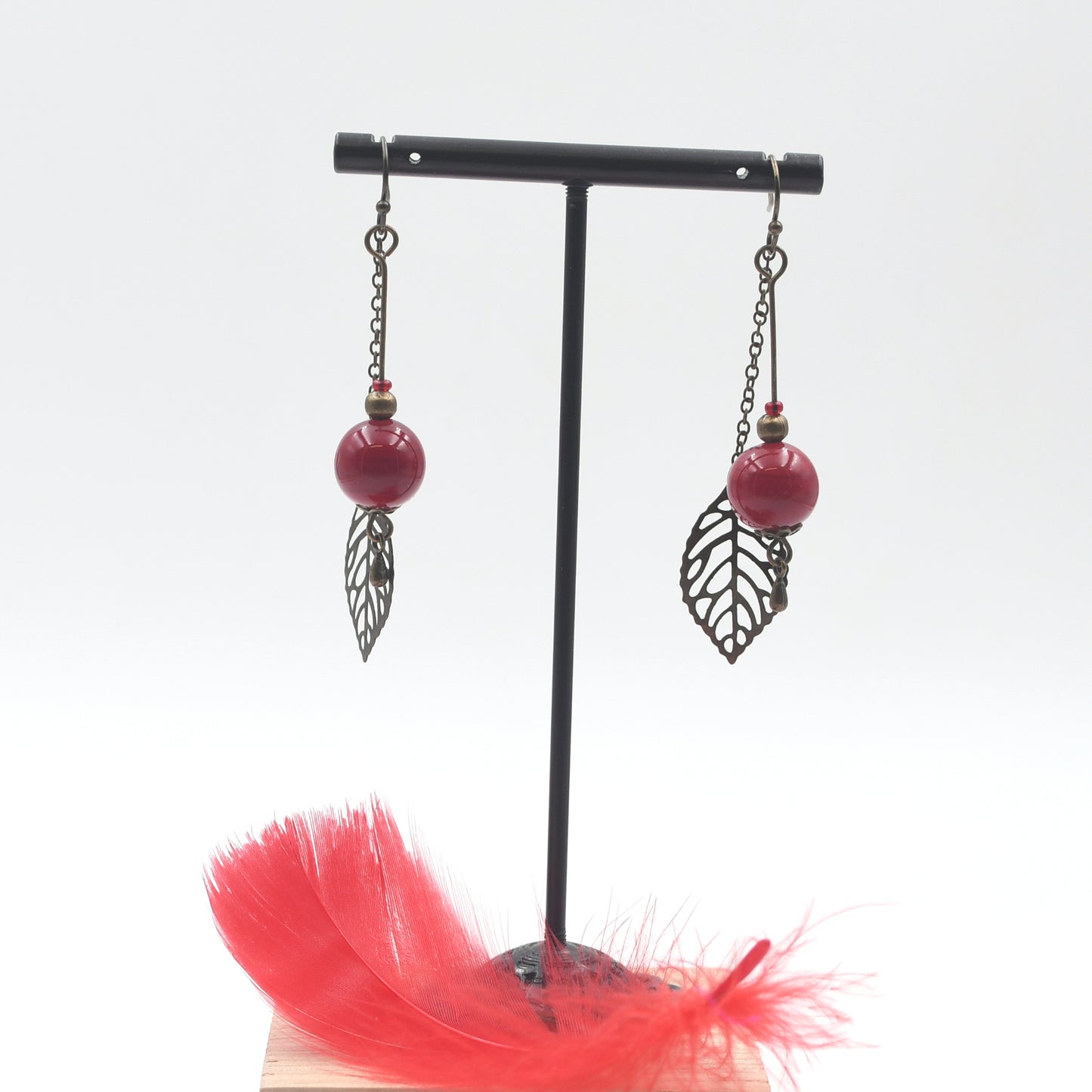 Boucles d'oreilles Bohême "Feuilles"