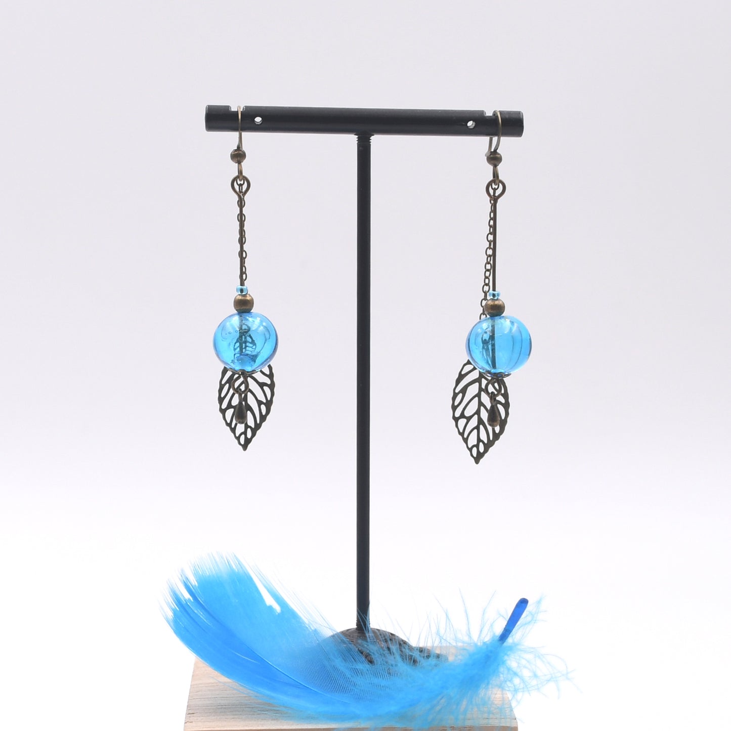 Boucles d'oreilles Bohême "Feuilles"