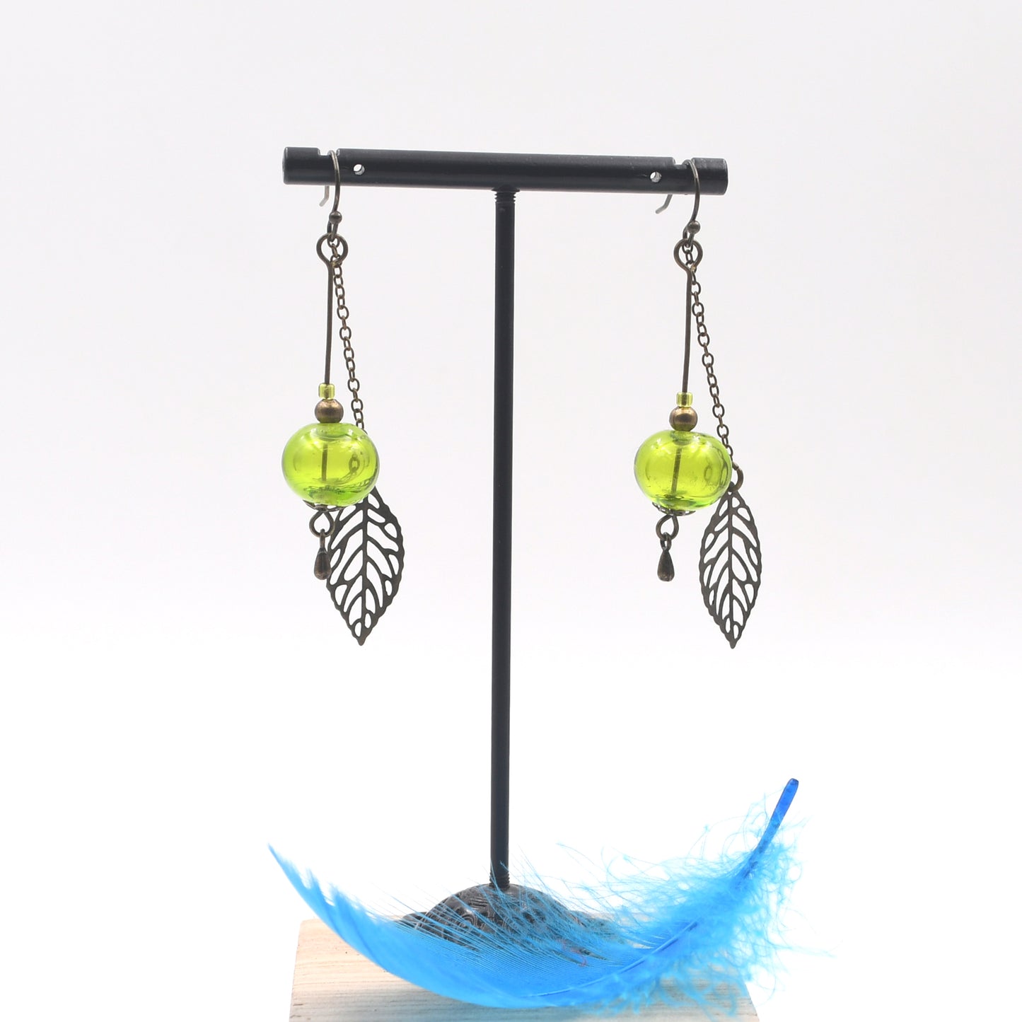 Boucles d'oreilles Bohême "Feuilles"