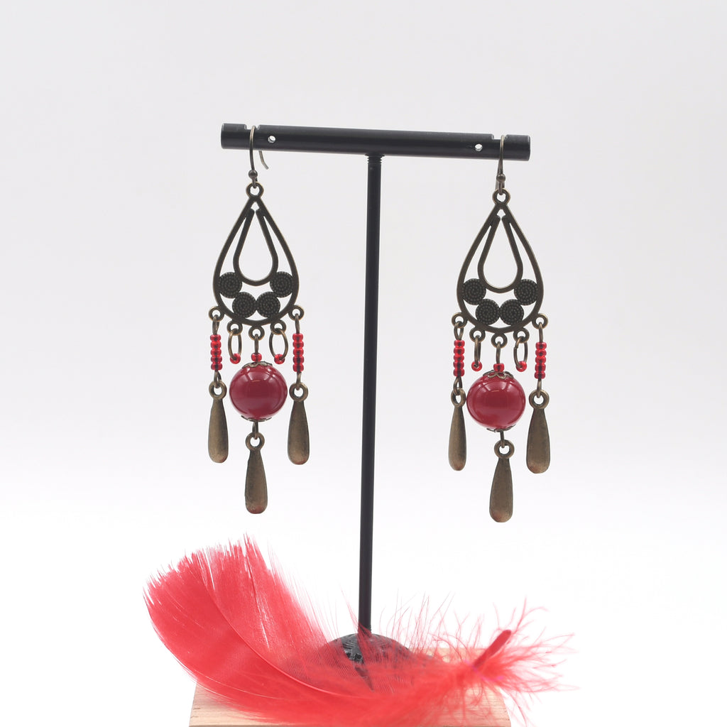 Boucles d'oreilles Bohême "Gouttes"