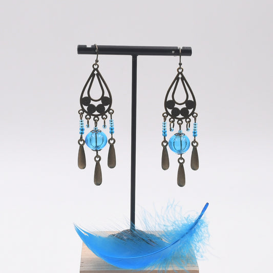 Boucles d'oreilles Bohême "Gouttes"