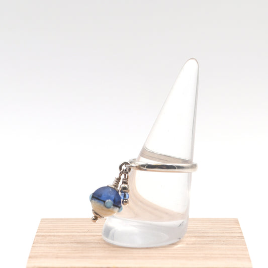 Bague Dune "Bleu mer"