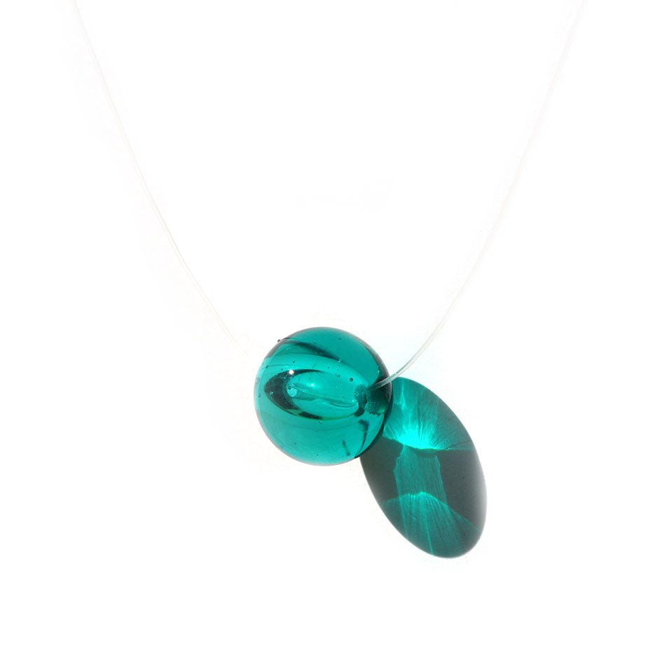 Collier Perle creuse "Solitaire"