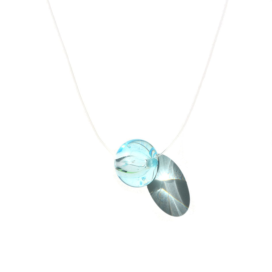 Collier Perle creuse "Solitaire"