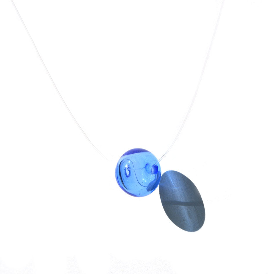 Collier Perle creuse "Solitaire"