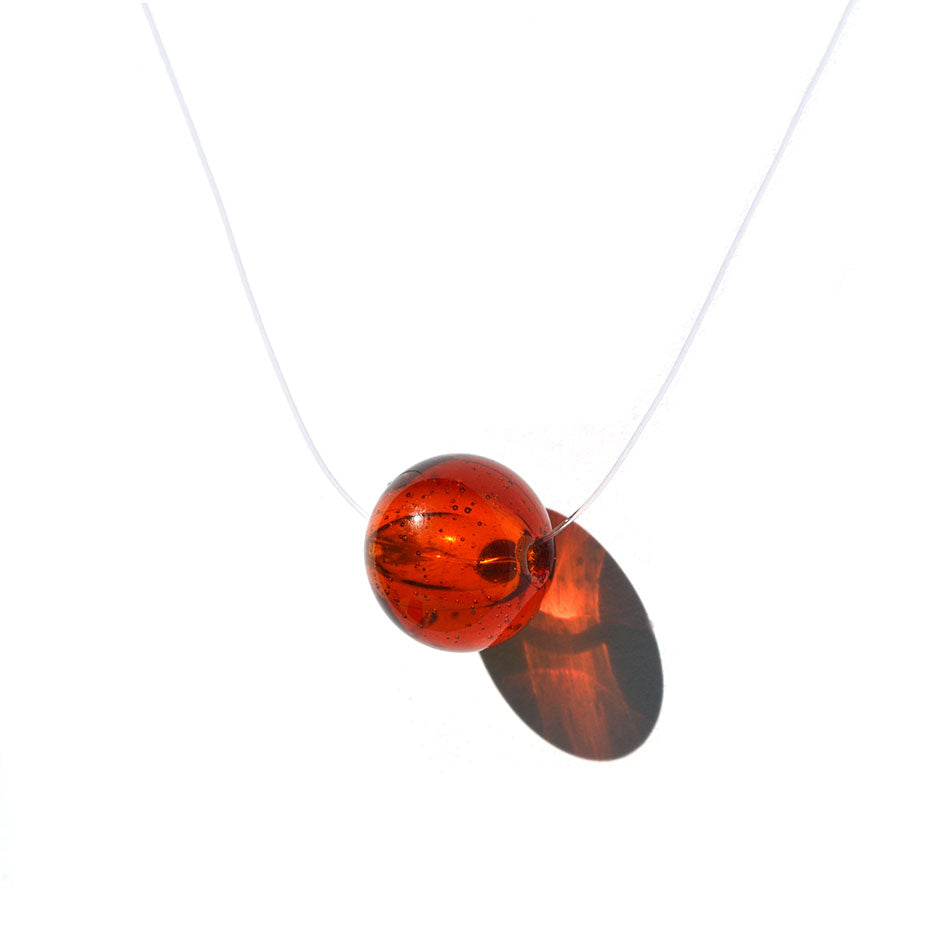 Collier Perle creuse "Solitaire"