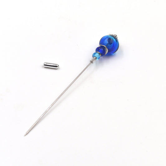 Fibule "Duo Bleu Bulle"