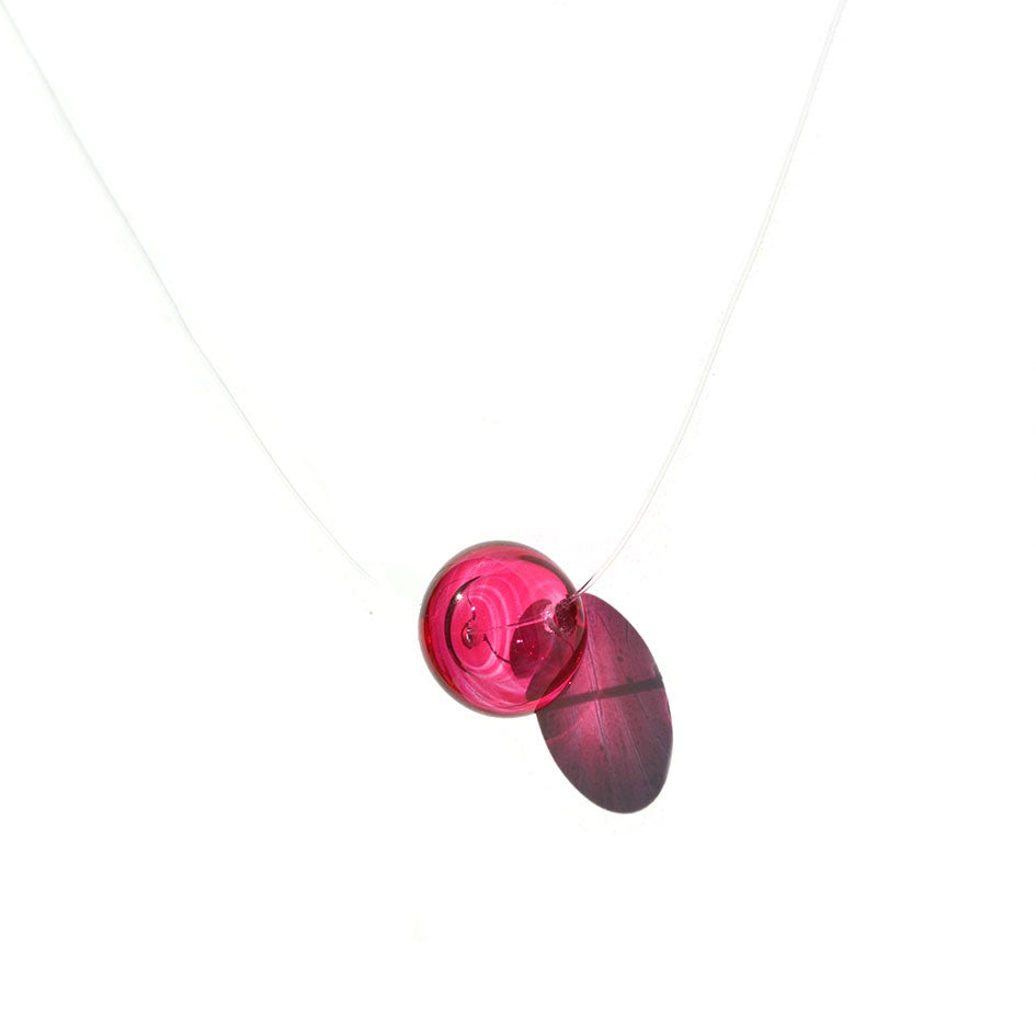 Collier Perle creuse "Solitaire"
