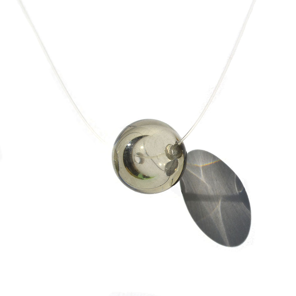 Collier Perle creuse "Solitaire"