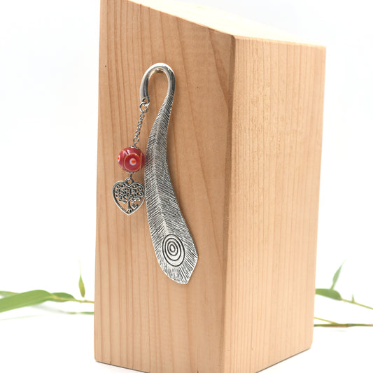 Marque-pages "Plume de Paon"