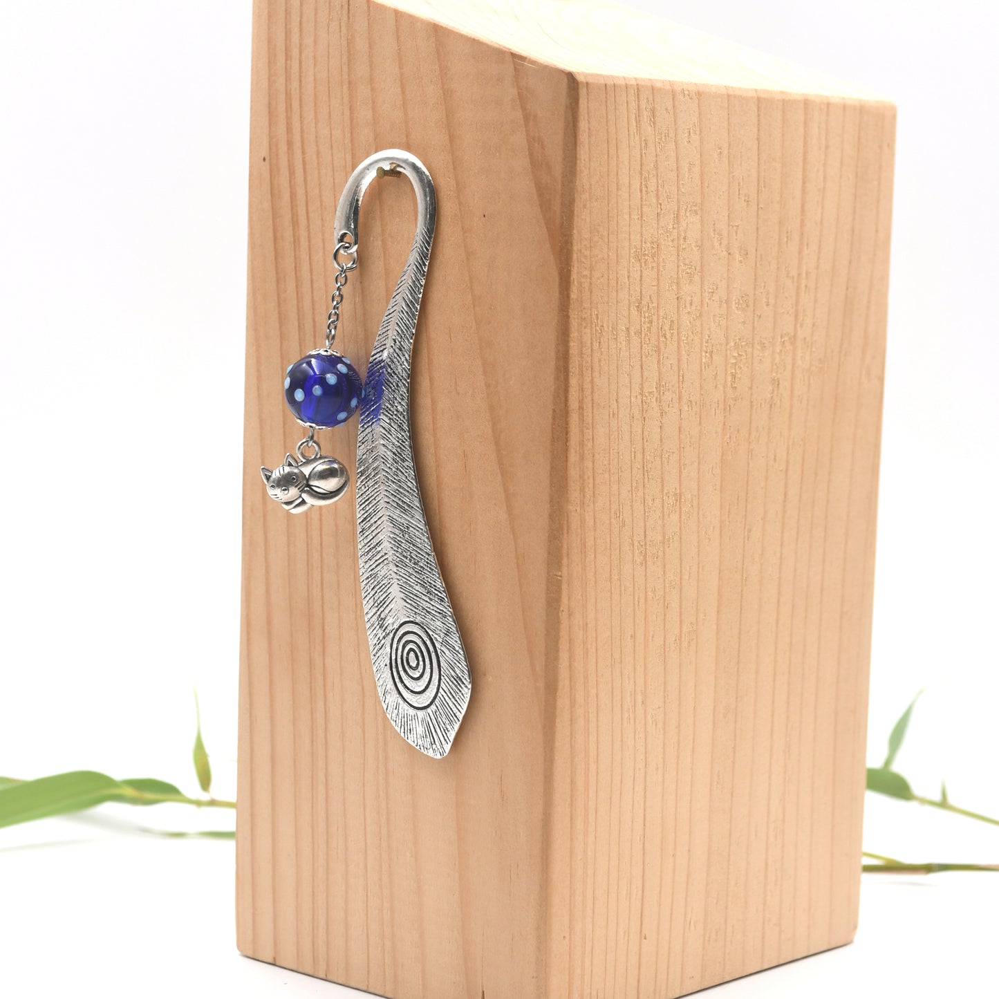 Marque-pages "Plume de Paon"