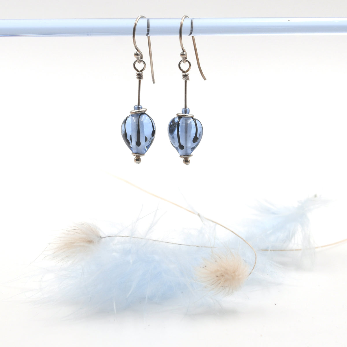Boucles Dune Argent "Bleu"