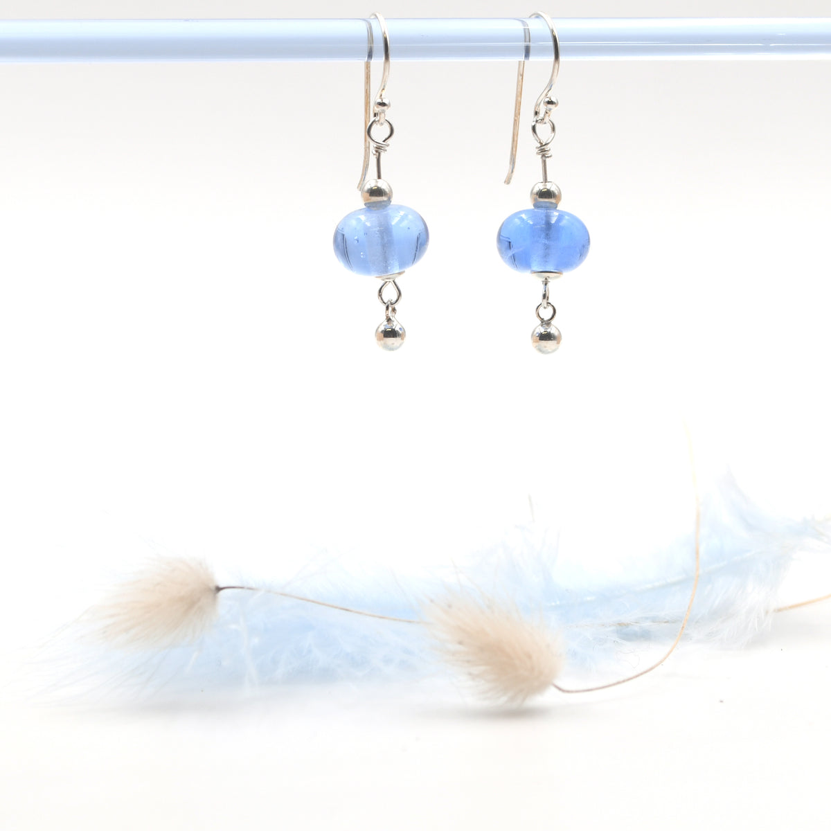 Boucles Dune Argent "Bleu"
