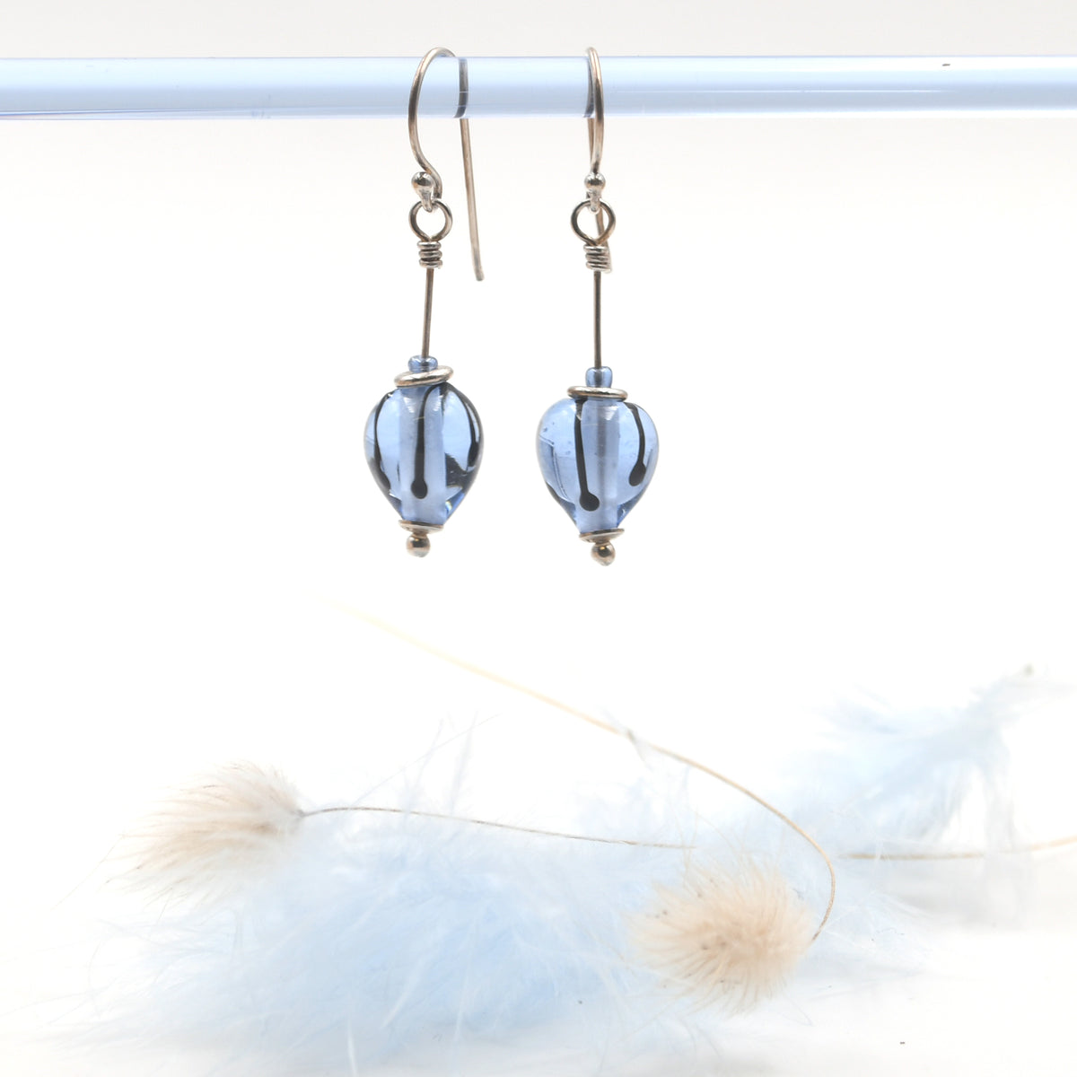 Boucles Dune Argent "Bleu"