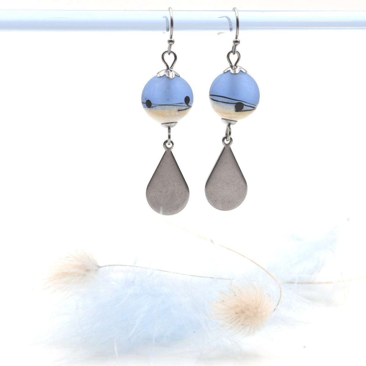 Boucles Dune Acier "Bleu"