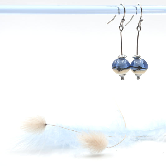 Boucles Dune Acier "Bleu"