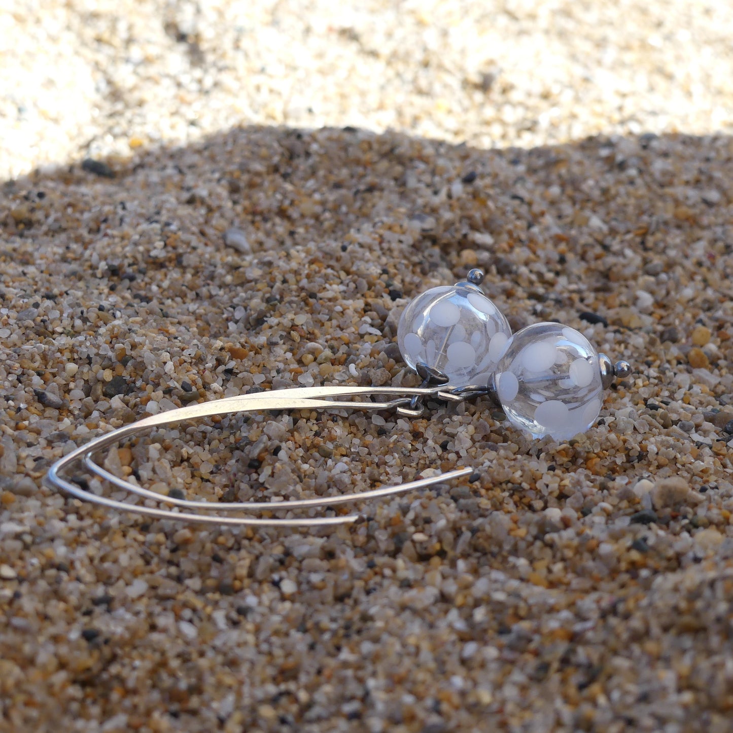 Boucles d'oreilles "Transe" pois