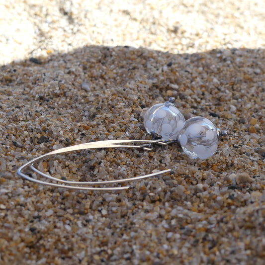 Boucles d'oreilles "Transe" pois