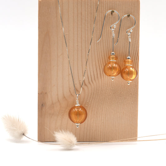 Parure "Creuse Ambre"