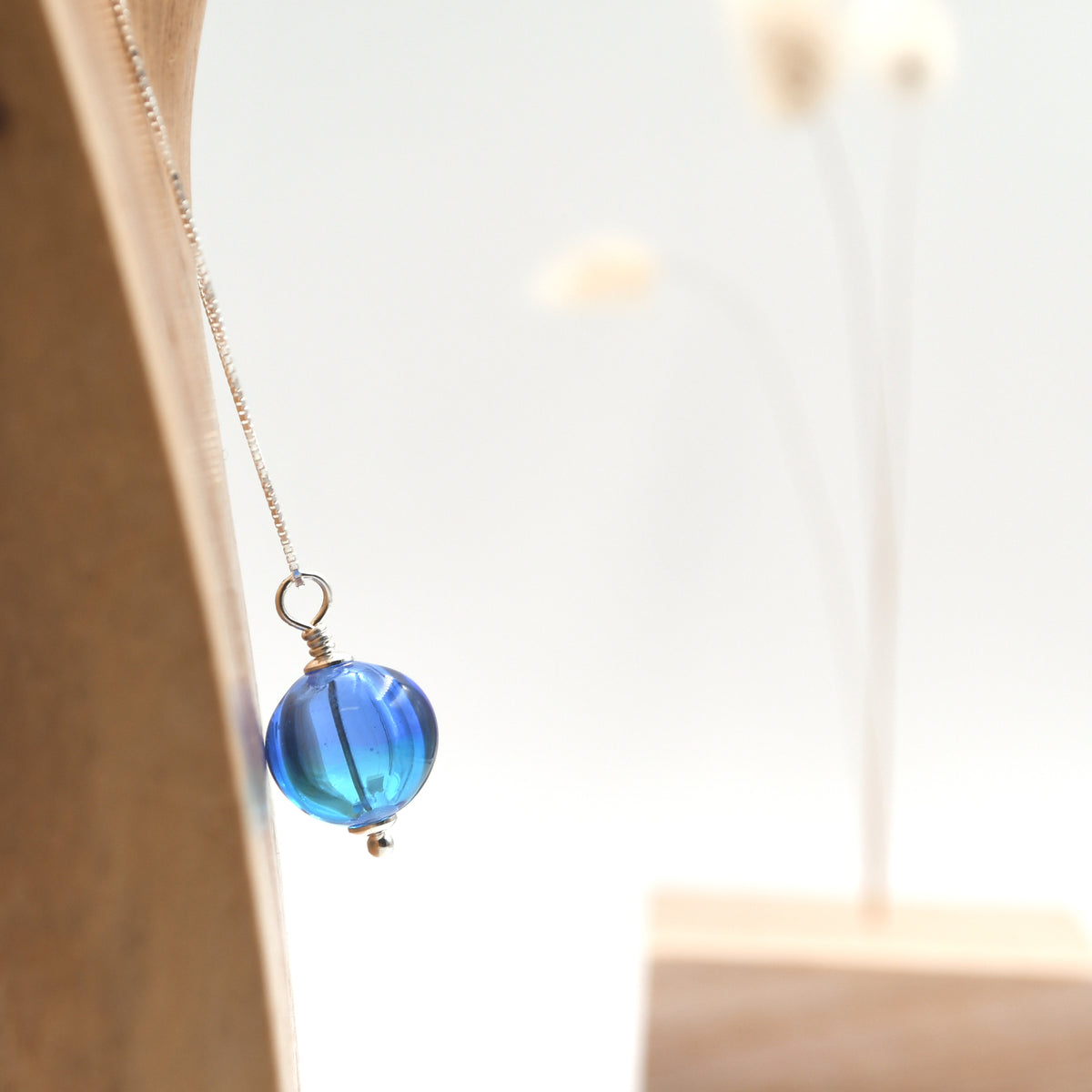 Collier Perle Creuse "Fusion"