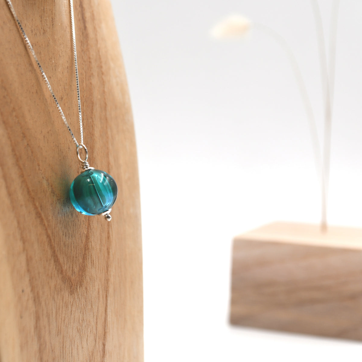 Collier Perle Creuse "Fusion"