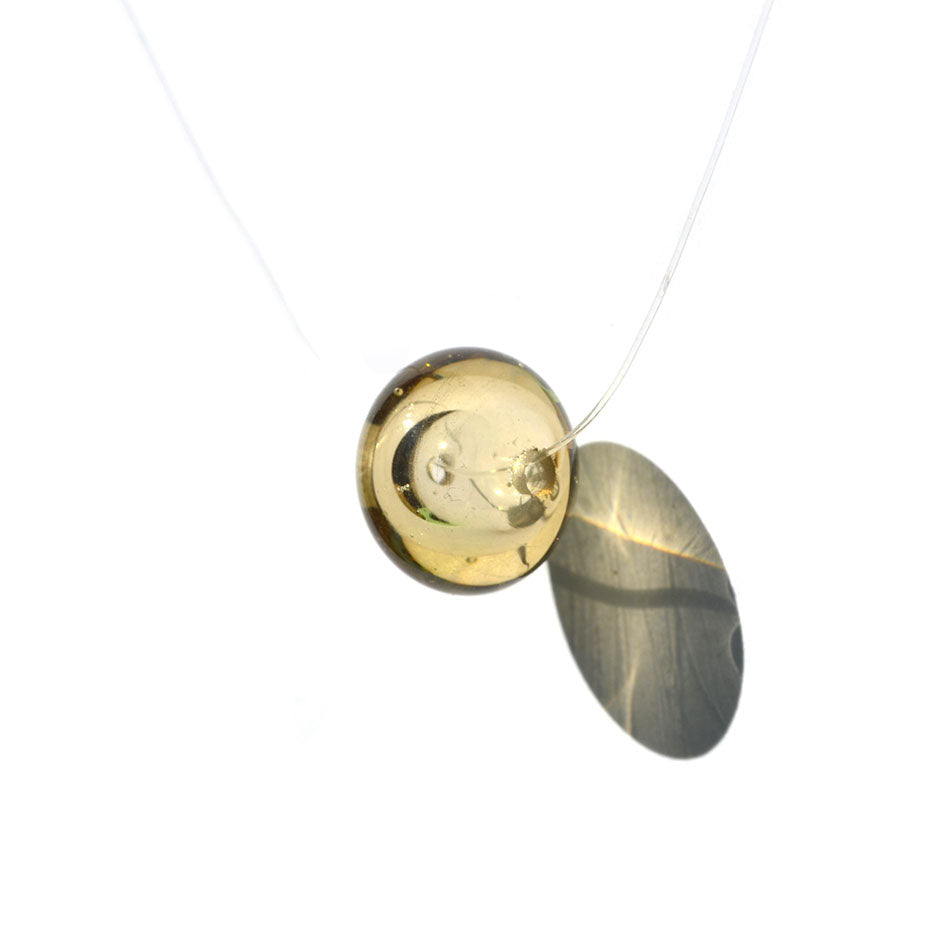 Collier Perle creuse "Solitaire"