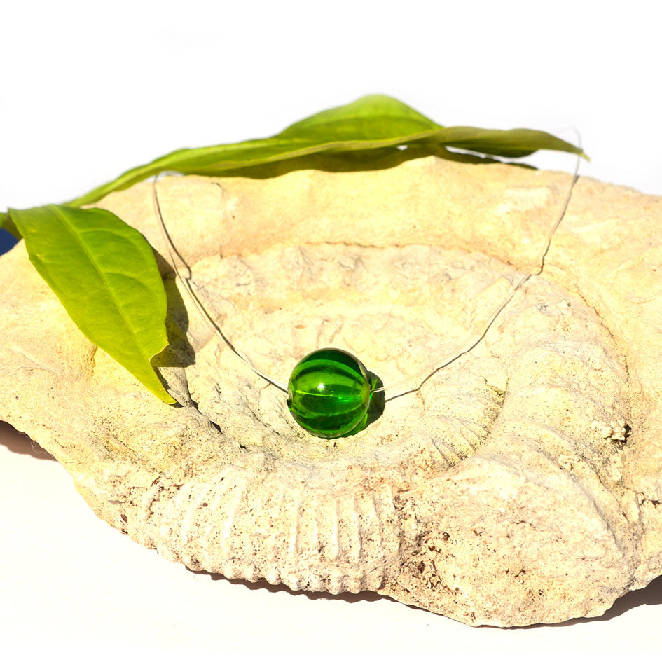 Collier Perle creuse "Solitaire"