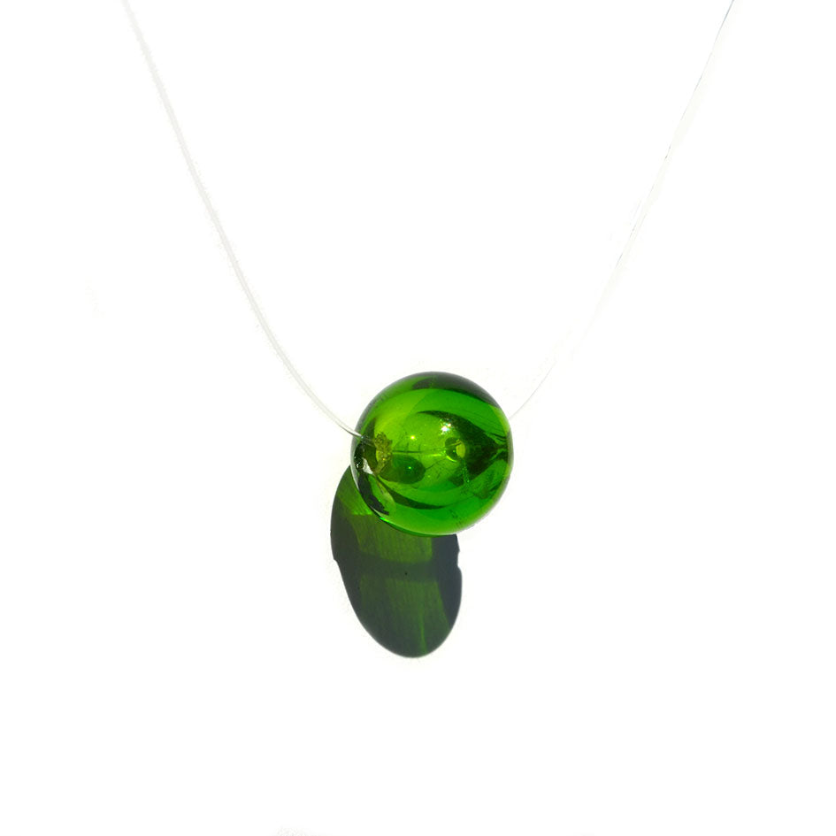 Collier Perle creuse "Solitaire"