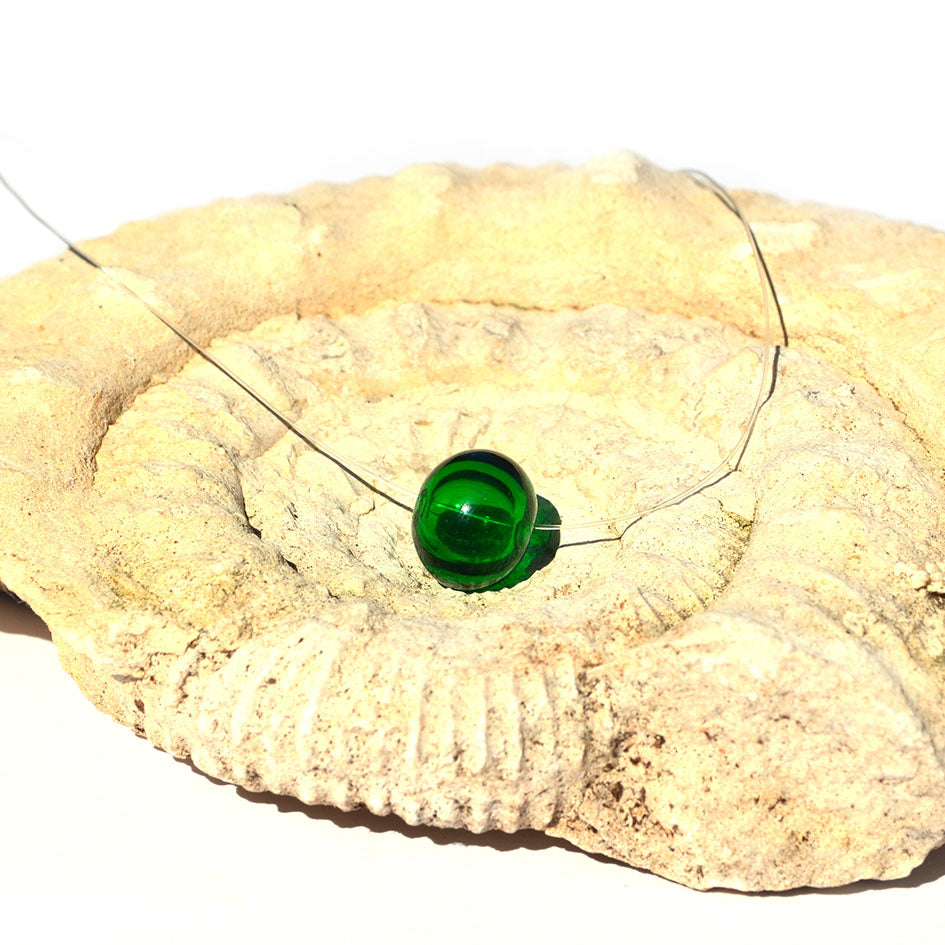 Collier Perle creuse "Solitaire"