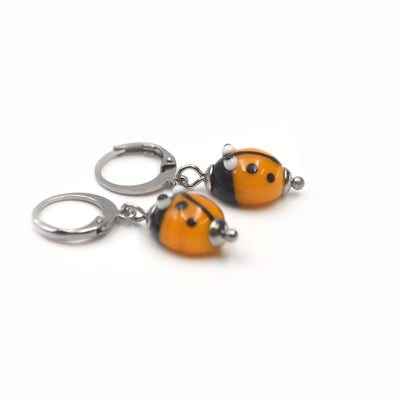 Boucles d'oreilles Coccinelles