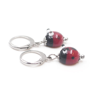 Boucles d'oreilles Coccinelles