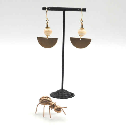 Boucles d'oreilles J'adore "Ivoire"