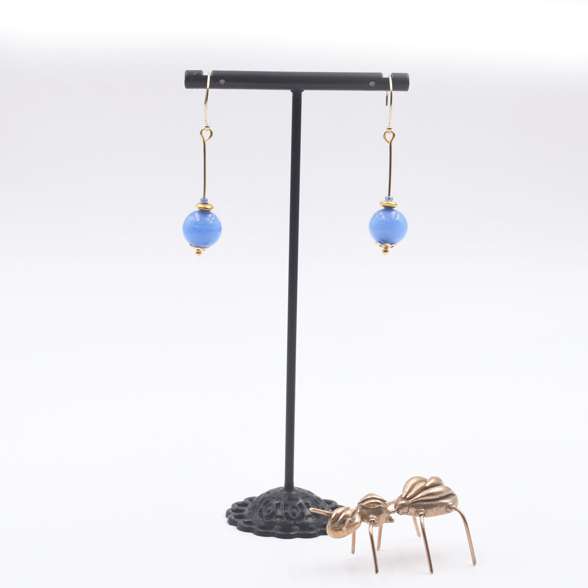 Boucles d'oreilles J'adore "Blue jean"
