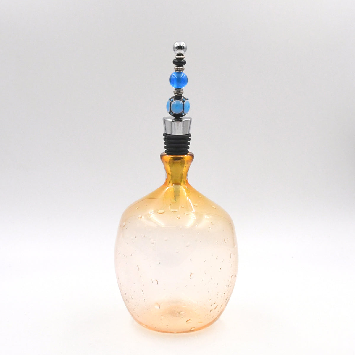 Bouchon de bouteille "Noir et Bleu"