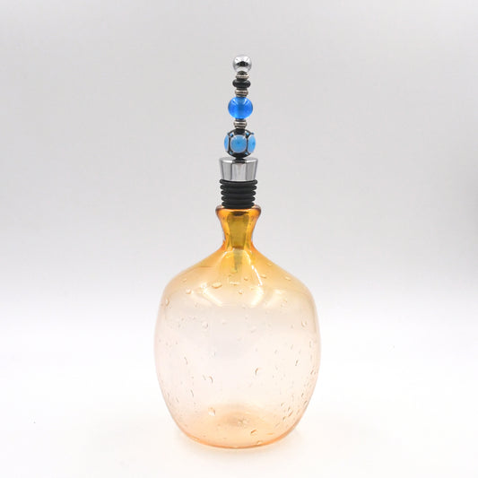 Bouchon de bouteille "Noir et Bleu"