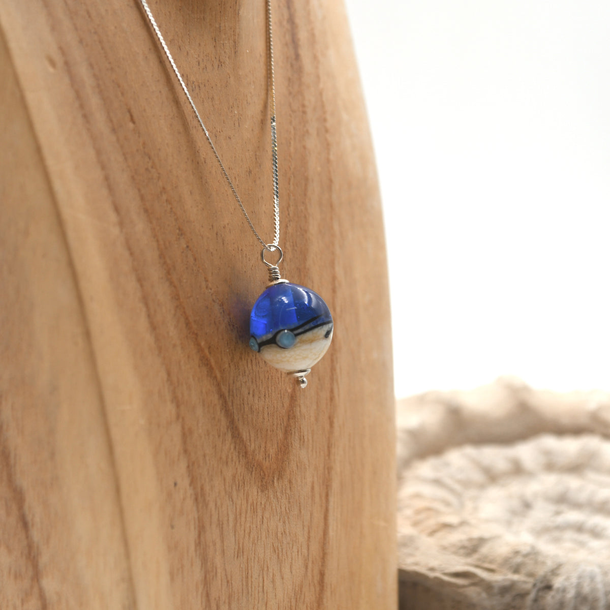 Collier Dune "Bleu profond"
