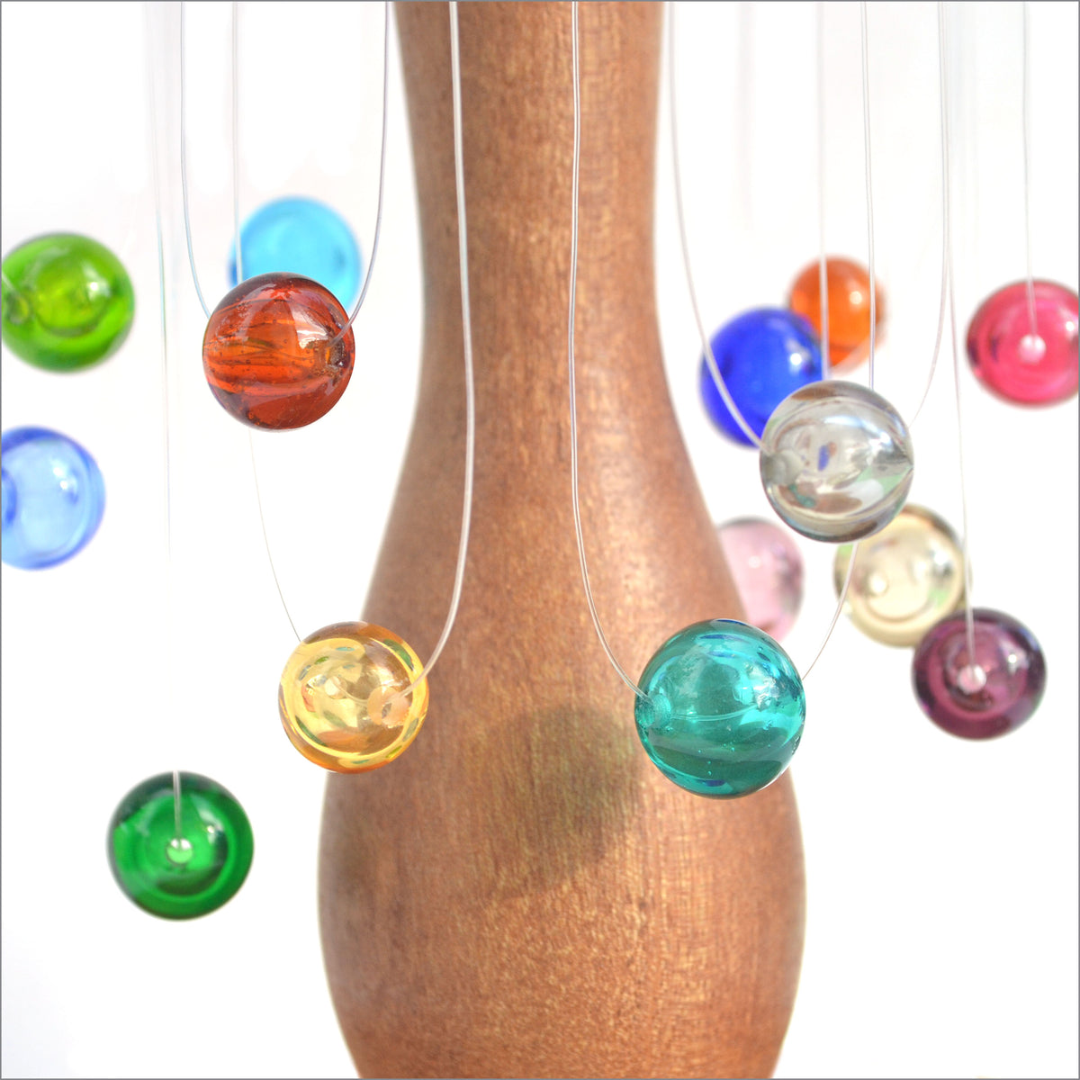 Collier Perle creuse "Solitaire"